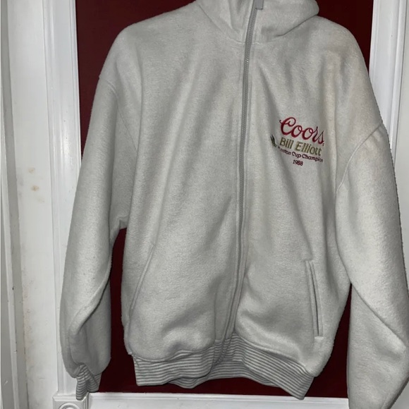 Bill Elliott Zip Up Fleece Coors NASCAR Winston Cup ‘88 Champion Sz Large VGC - Picture 1 of 8